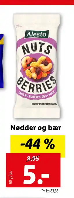 Lidl Nødder og bær tilbud