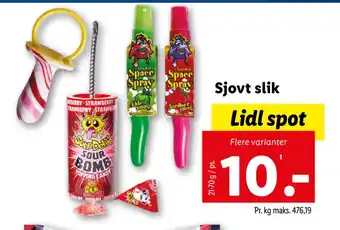 Lidl Sjovt slik tilbud