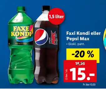 Faxi Kondi eller Pepsi Max
