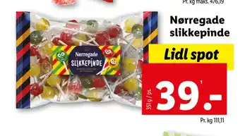 Lidl Nørregade slikkepinde tilbud
