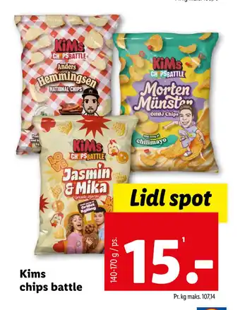 Lidl Kims chips battle tilbud