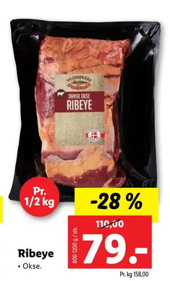 Lidl Ribeye tilbud