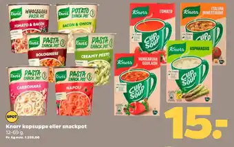 Netto Knorr kopsuppe eller snackpot tilbud