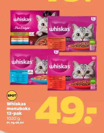 Netto Whiskas menuboks 12-pak tilbud