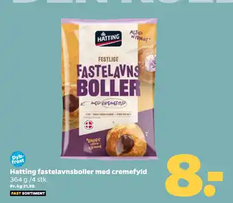 Netto Hatting fastelavnsboller med cremefyld tilbud