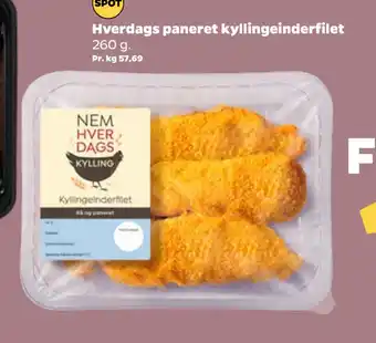 Netto Hverdags paneret kyllingeinderfilet tilbud