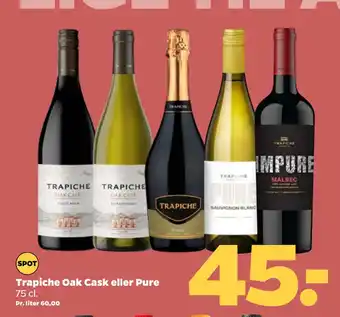 Netto Trapiche Oak Cask eller Pure tilbud