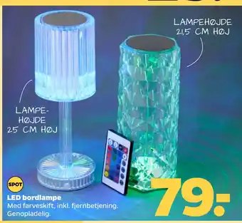 Netto LED bordlampe tilbud
