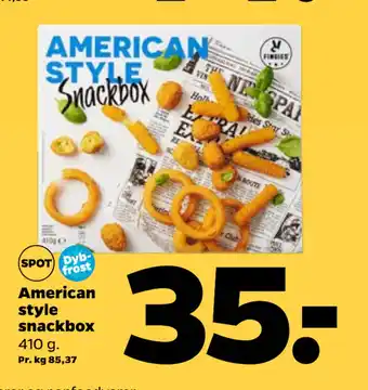 Netto American style snackbox tilbud