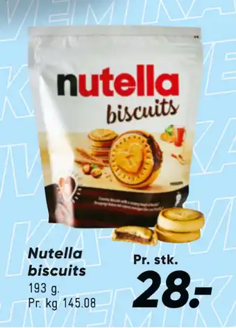 Bilka Nutella biscuits tilbud