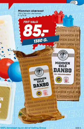 Bilka Mammen skæreost tilbud