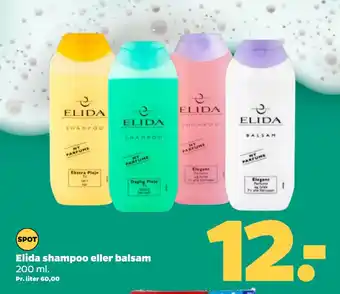 Netto Elida shampoo eller balsam tilbud