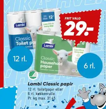 Bilka Lambi Classic papir tilbud