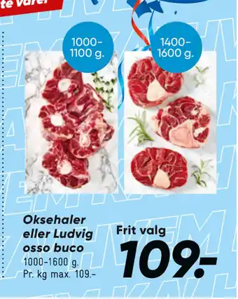 Bilka Oksehaler eller Ludvig osso buco tilbud