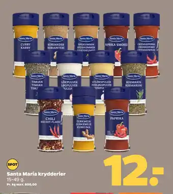 Netto Santa Maria krydderier tilbud
