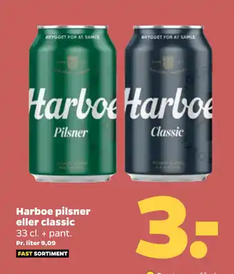 Netto Harboe pilsner eller classic tilbud