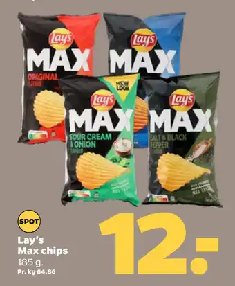 Netto Lay's Max chips tilbud