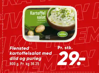 Flensted kartoffelsalat med dild og purløg