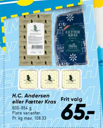 Bilka H.C. Andersen eller Fætter Kras tilbud