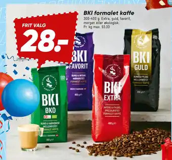 Bilka BKI formalet kaffe tilbud