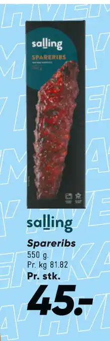 Bilka Spareribs tilbud
