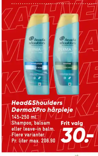 Bilka Head&Shoulders DermaXPro hårpleje tilbud