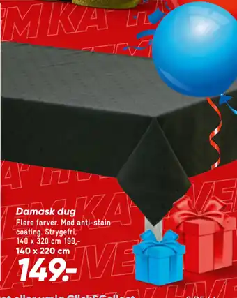 Bilka Damask dug tilbud