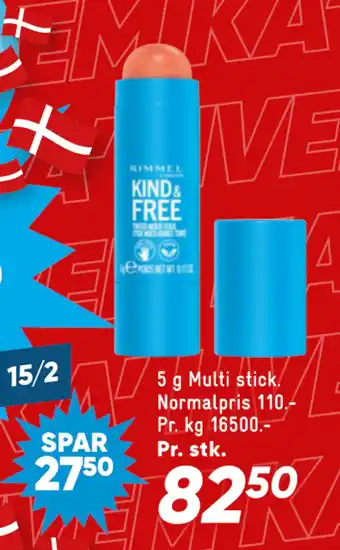 Bilka 5 g Multi stick tilbud