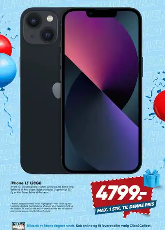 Bilka iPhone 13 128GB tilbud
