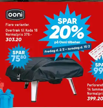 Bilka SPAR 20% på Ooni tilbehør tilbud