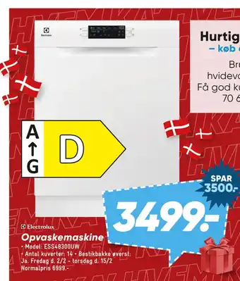 Bilka Opvaskemaskine tilbud