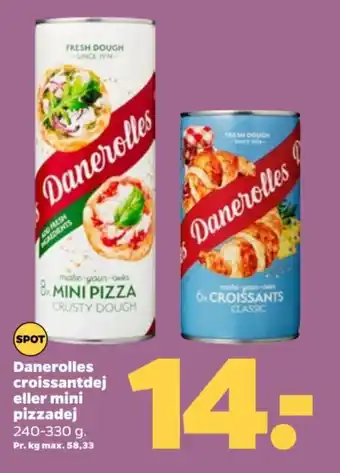 Danerolles croissantdej eller mini pizzadej