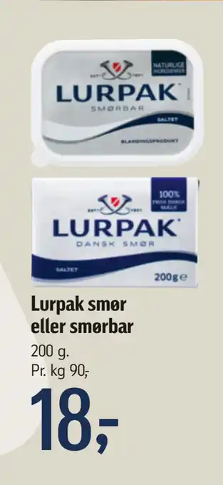 Føtex Lurpak smør eller smørbar tilbud