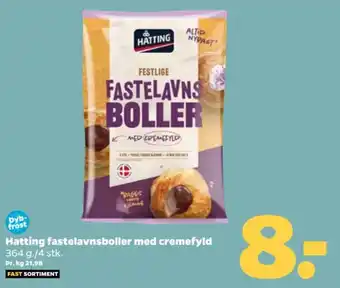 Netto Hatting fastelavnsboller med cremefyld tilbud