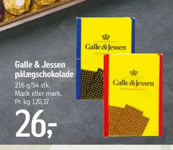 Føtex Galle & Jessen pålægschokolade tilbud