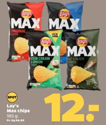 Netto Lay's Max chips tilbud