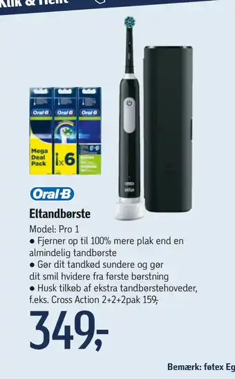 Føtex Eltandbørste tilbud