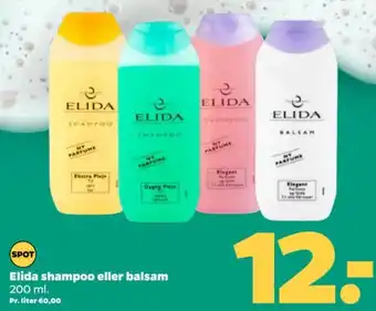 Netto Elida shampoo eller balsam tilbud