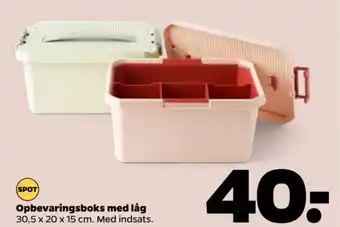 Netto Opbevaringsboks med låg tilbud