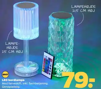 Netto LED bordlampe tilbud