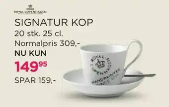 Signatur kop