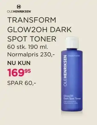 Salling Transform glow2oh dark spot toner tilbud