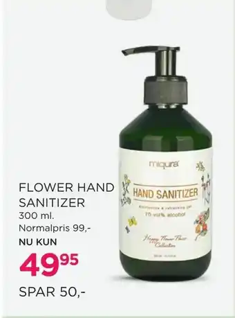 Flower hand sanitizer