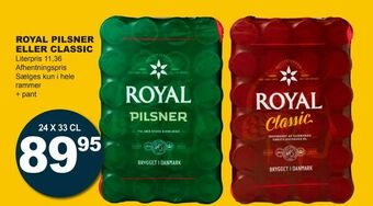Let-Køb Royal pilsner eller classic tilbud