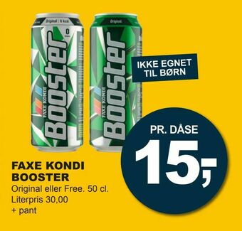 Let-Køb Faxe kondi booster tilbud
