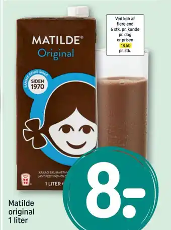 REMA 1000 Matilde original 1 liter tilbud