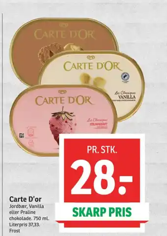 SPAR Carte D'or tilbud