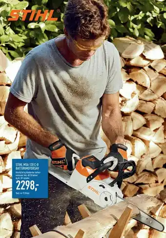 Johannes Fog Stihl msa 120 c-b batterimotorsav tilbud