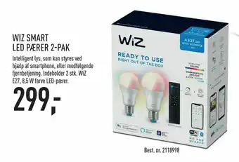Johannes Fog Wiz smart led pærer 2-pak tilbud
