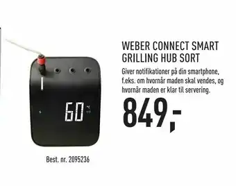 Johannes Fog Weber connect smart grilling hub sort tilbud